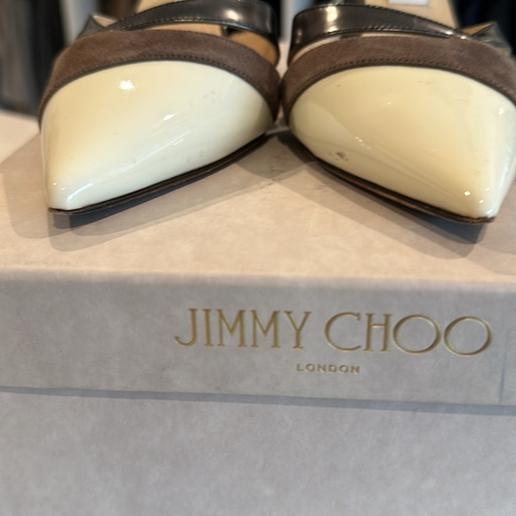 Jimmy Choo 85 pumps in off white/brown - Picture 7 of 7